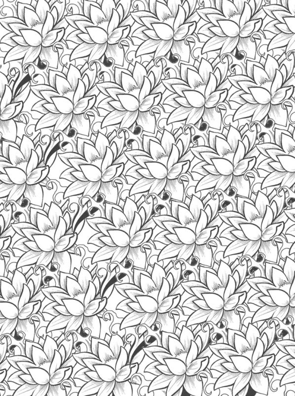 Plansa de colorat cu Flori 12 4